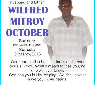 WILFRED MITROY OCTOBER