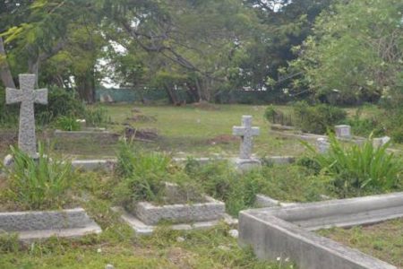 The graveyard that the St James Municipal Corporation intends to transform into a city parking lot.