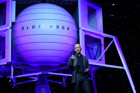 Billionaire Bezos unveils moon lander mockup, embraces Trump’s lunar timetable - Reuters