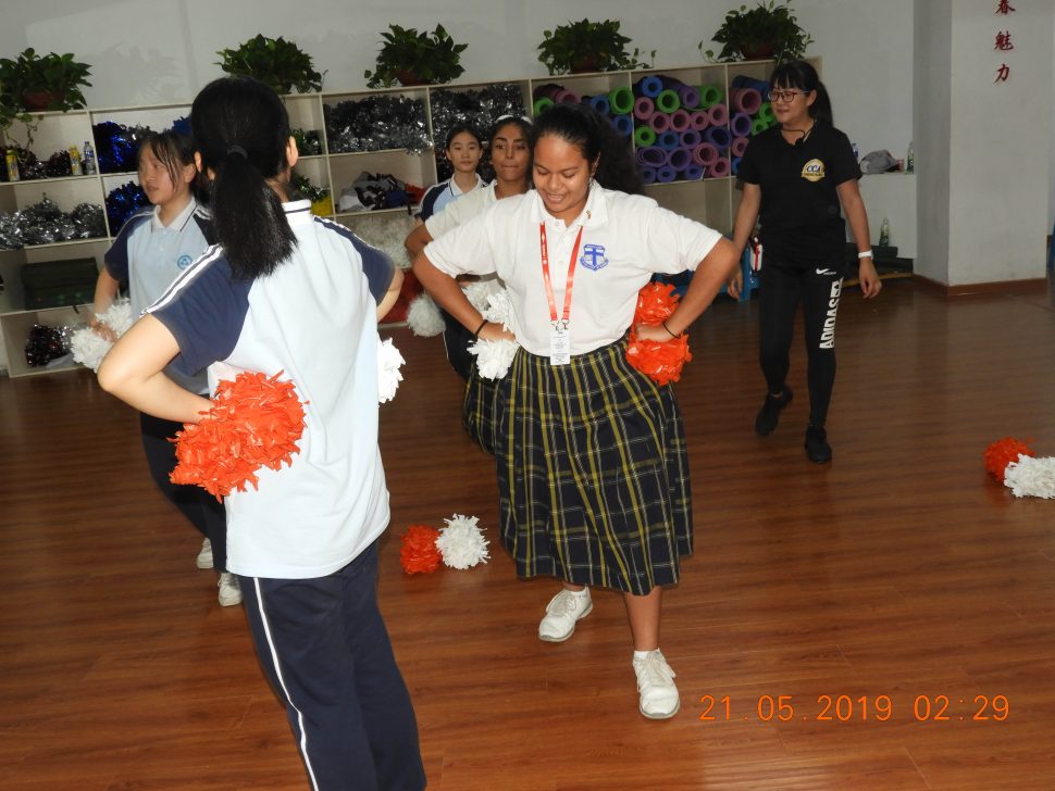 The Marian students engaged in various activities while in China