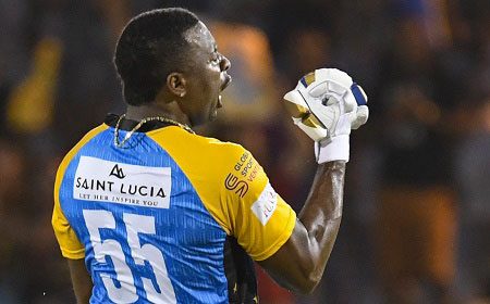 All-rounder Kieron Pollard … will play for TKR in the upcoming CPL season. 