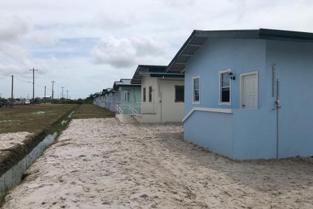 Some of the houses in Prospect Housing Scheme on the East Bank of Demerara
