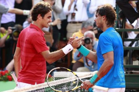Roger Federer (left) and Rafael Nadal
