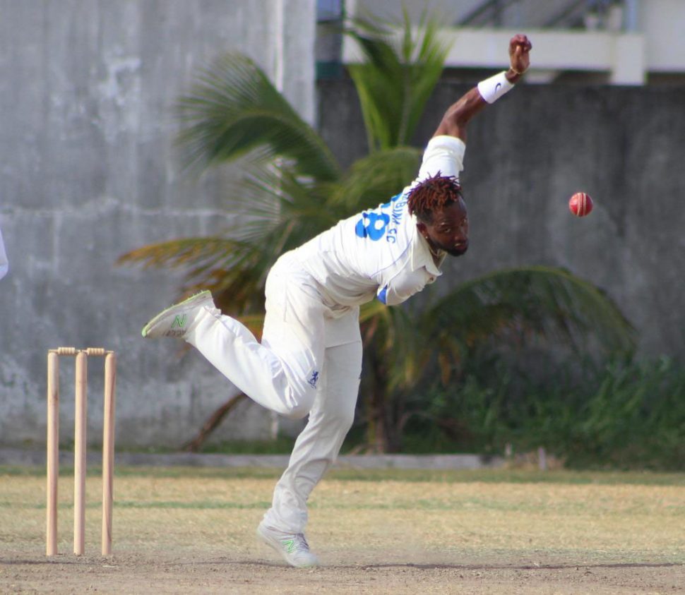 From the vault: Kellon Carmichael while playing in Guyana recently (Royston Alkins photo)
