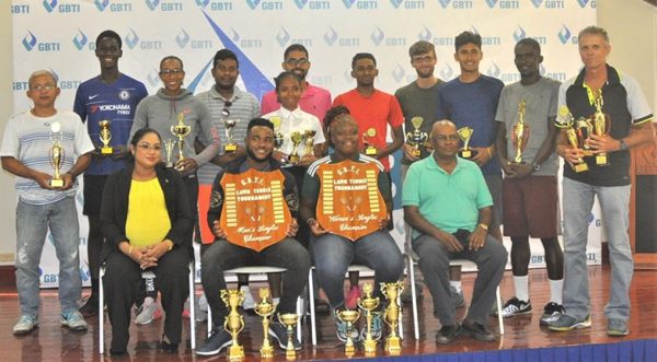 Winners from the GBTI Open tournament display their hauls