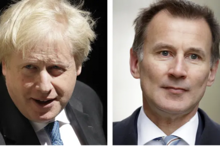 Boris Johnson left) and Jeremy Hunt