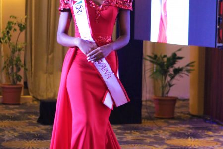 Miss Guyana World 2019: Joylyn Conway was last evening selected to be Miss Guyana World 2019. The selection was announced at the Pegasus Hotel. In this photo the new Miss Guyana World takes her first walk.