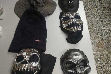 Police have seized several masks in a raid on a mosque in Cocorite.