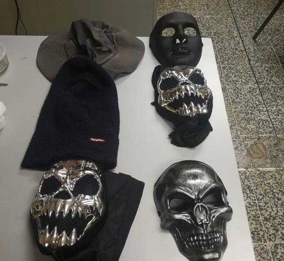 Police have seized several masks in a raid on a mosque in Cocorite.