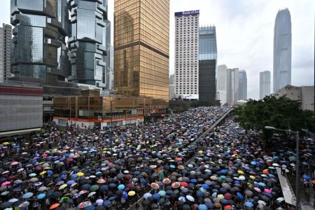 Protesters yesterday (Reuters photo)
