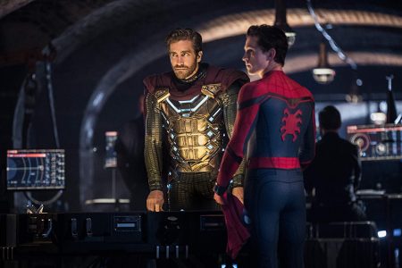 Jake Gyllenhaal and Tom Holland in Spider-Man: Far from Home