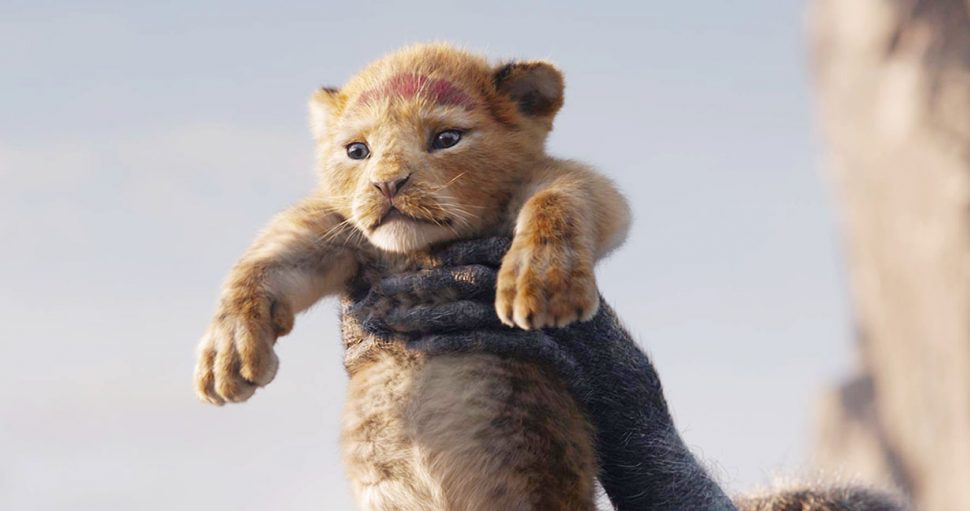 A scene from “The Lion King,” Disney’s live-action remake of its 1994 animated classic. 