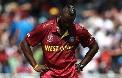 West Indies all-rounder Andre Russell. 
