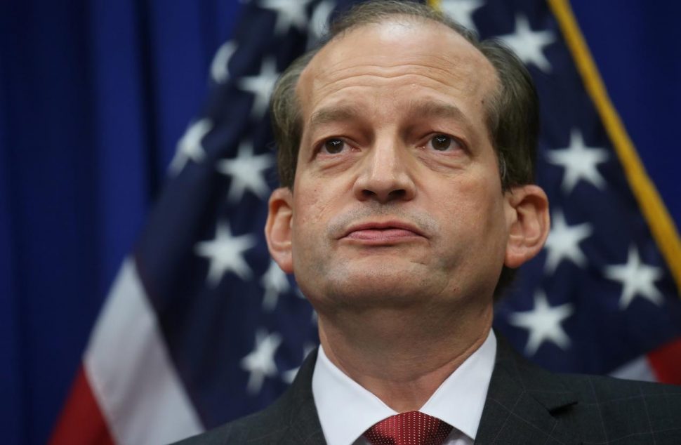 U.S. Labor Secretary Alexander Acosta