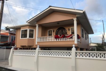 The Latchman family home at Better Hope where the attack took place.
