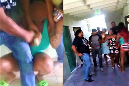 Screenshots taken from the wild video showing the failed arrest attempt.