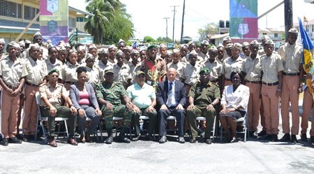 Over 500 youths attached to the Guyana National Cadet Corps yesterday concluded a ten-day training camp.
Held at the Cotton Field Government Compound, Region 2, Pomeroon/Supenaam, the camp is the second of its kind to garner participants from schools across the country, according to the Department of Public Information (DPI). The youths were exposed to academics, and social and cultural activities, among others throughout the camp, DPI said. This DPI photo shows some of the cadets and officials.

