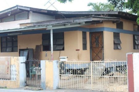 Where it happened: The house at Williams Street, Aranjuez, where Elliot Veerasammy and his daughter, Sarah, were killed on Wednesday night.