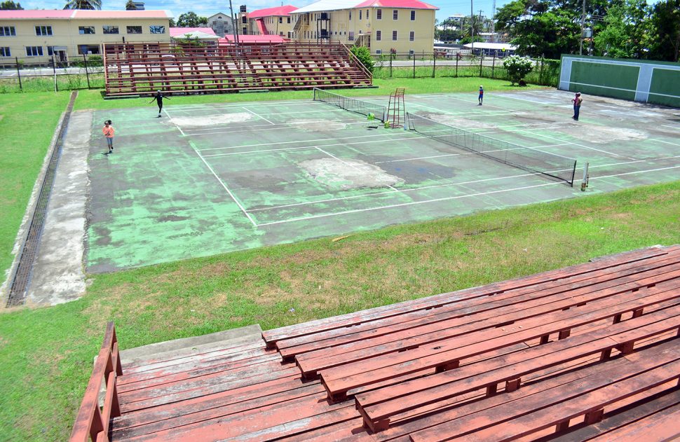 The National Racquet Centre is one of the public facilities that has been identified as a court that needs floodlights
