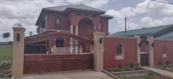 ABANDONED: The family's new home in San Francique, Trinidad