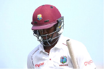 West Indies A captain Shamarh Brooks … top-scored with 53.

