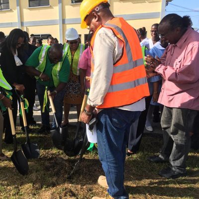 The sod turning for the planned state-of-the-art New Amsterdam Mortuary 