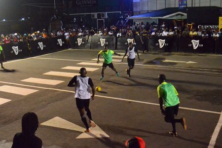 Flashback: A scene from the Guinness ‘Greatest of the Streets’ Georgetown final.

