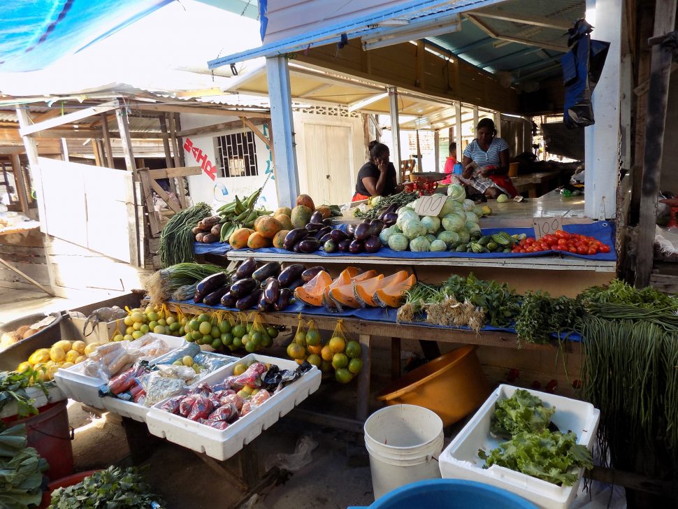 Fruits and vegetables at the Parika market