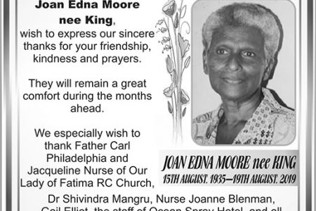 Joan Edna Moore nee King 