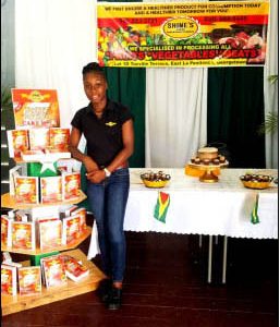 Kelshine Griffith and her sweet potato flour products