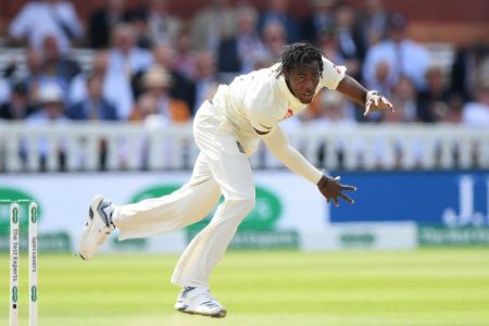 England’s Jofra Archer was at his fiery best yesterday with one of his deliveries being clocked at 96.1 mph.

