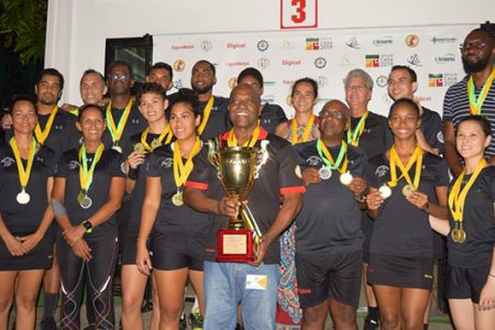 CARIBBEAN KINGS AND QUEENS! Guyana are the 2019 overall team champions of Caribbean squash.
