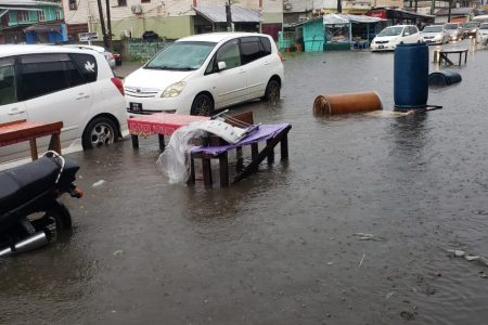 The aftermath of the flooding on Friday in Linden (Region 10 photo)
