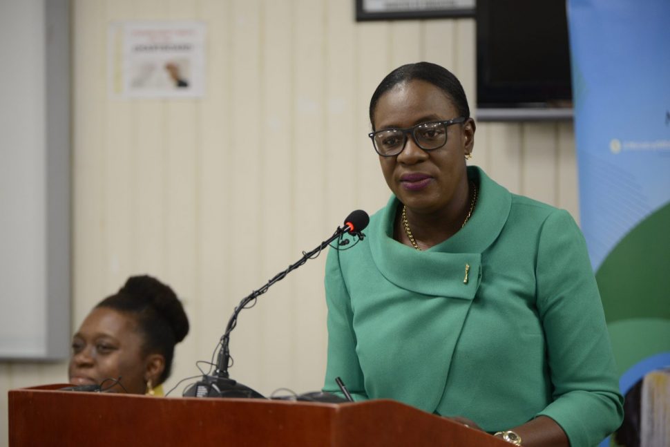 Minister of Education, Hon. Dr. Nicolette Henry. [Department of Public Information photo)