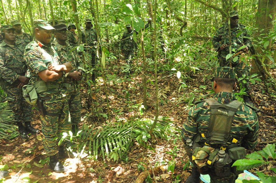 GDF troops in the exercise. (GDF photo)