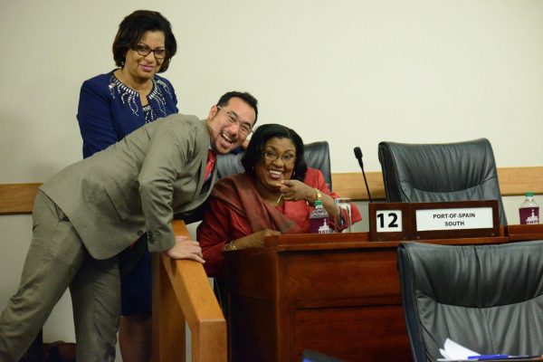 FLASHBACK: Marlene McDonald with National Security Minister Stuart Young.