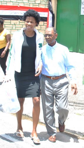 Michael Carew leaves the Port-of-Spain Prison after securing bail yesterday.