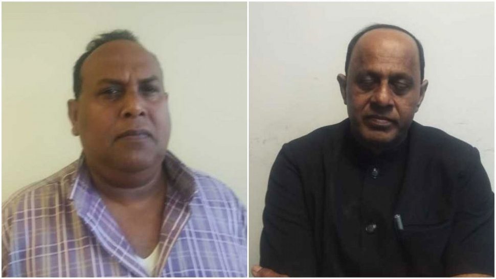 Senior Superintendent Samuel Seepersad (left) and acting Super-intendant Rohan Pardasie have been charged with sexual misconduct.