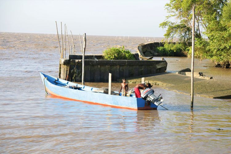 Young boys in a boat
