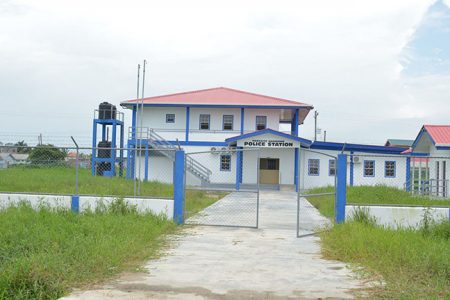 The newly commissioned Parfaite Harmonie Police station. (Department of Public Information (DPI) photo)