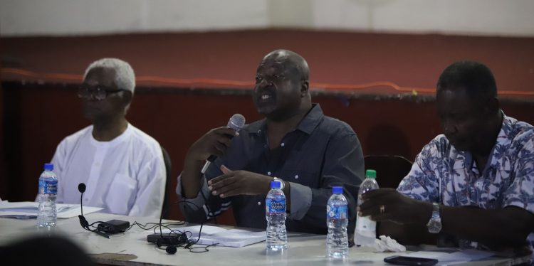 From left are Clive Thomas, David Hinds and Lincoln Lewis
