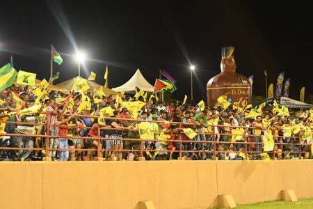 Cricket fans turned out in their thousands at the Guyana National Stadium Providence. (File photo)