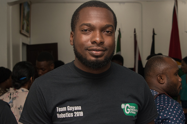 Paul Glasgow, STEM Guyana Team Member     (DPI photo)