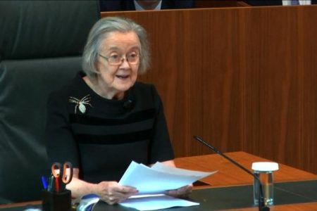 Supreme Court President Lady Hale announcing that the suspension of Parliament was unlawful.
