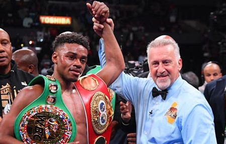 Errol Spence Jr., now has two of the four  World title belts in the welterweight division following his decision win over Shawn Porter Saturday night.