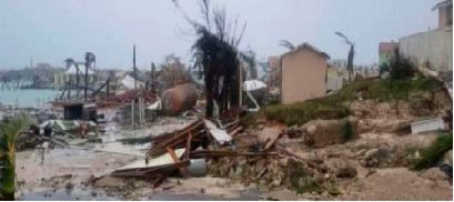 Damage on The Bahamas (Reuters photo)