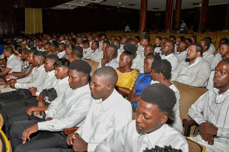 Graduates of the Board of Industrial Training’s National Training Project for Youth Empowerment Programme. (Ministry of the Presidency photo) 