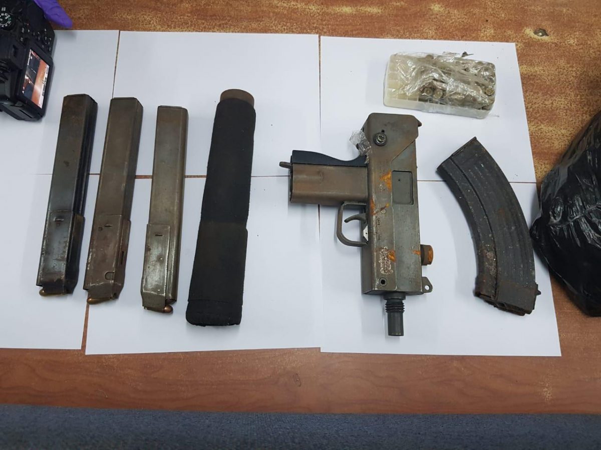 The items that were discovered by the police (Guyana Police Force photo)
