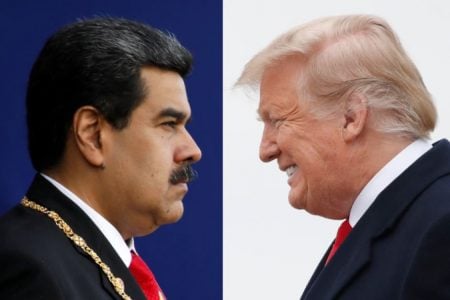 Venezuela President Nicolas Maduro and US President Donald Trump