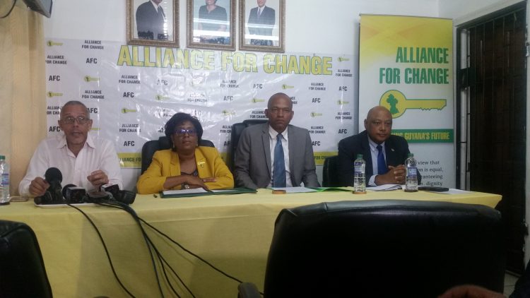 From left are Dominic Gaskin, Cathy Hughes, Sherod Duncan and Raphael Trotman